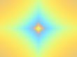 blue and yellow diamon kite shape