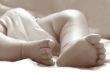 close up of baby feet