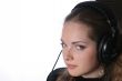 pretty with headphones