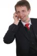 businessman talking cell phone