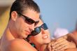 young couple on beach