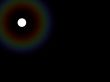 bright moon in night sky