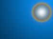 moon in misty sky