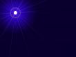 glowing moon and large moon beams