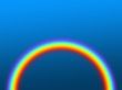 rainbow against blue
