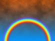 rainbow against indecisive sky