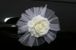 Wedding car decorations with flower bouquet