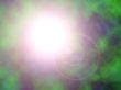 sun through plasma with lens flare