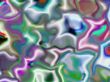 coloured rippled reflections