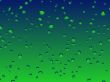 drops on green and blue glass