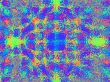 psychedelic through pebbled glass