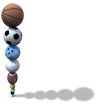 Sports Ball Stack Background