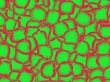 green on red ice