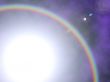 Big white sun with bow
