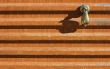 Buddha`s Hand on Corrugated Metal