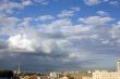 Clouds above city