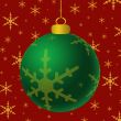 Green Ornament Gold Accents