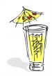 Glass of lemonade