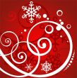 Red winter background