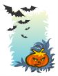 Pumpkin and bats