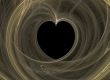 black heart and smoke swirls