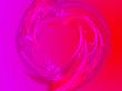 pink and scarlet heart