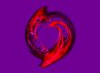 heart in red and purple