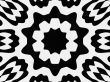 black and white cog petals