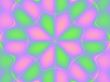 green and pinkl petal abstract