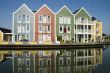 wooden colored houses