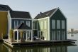 modern house in water