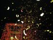 Tower and confetti