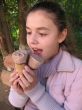 The girl with ice-cream