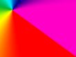 pointed rainbow colours