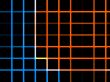 blue and orange check