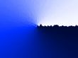 blue abstract tear