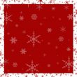 Red Snowflake Background