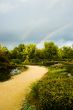 Two rainbows in the storming sky