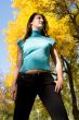 Autumn. Woman.