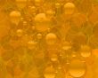 Gold Bubbles Orange Circles Background