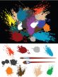 These are colorful vector splats