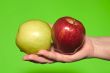 red and green apples