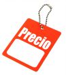 price tag with the Spanish `price` word