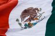 Mexican flag, close up.