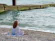 Girl on the shore