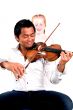 man playing violin