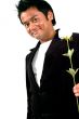 man holding a rose