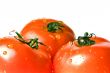 three ripe tomatoes