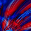 red and blue waves