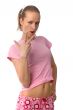 girl in pink